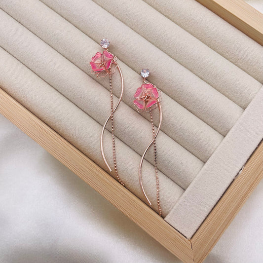 Cherry Blush Blossom Earrings